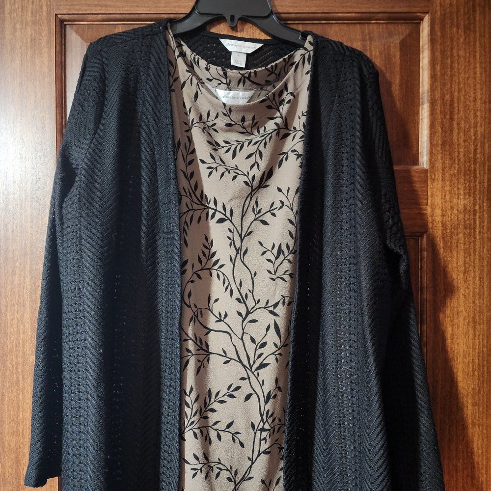 Christopher & Banks Tank Top / Cardigan Set (SELLING AS A SET)